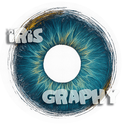 Irisography logo. Iris photography. Eye photography. UK
